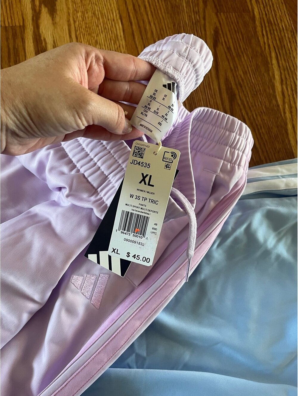 Adidas track pants NWT set of 2. Size XL - Picture 2 of 3